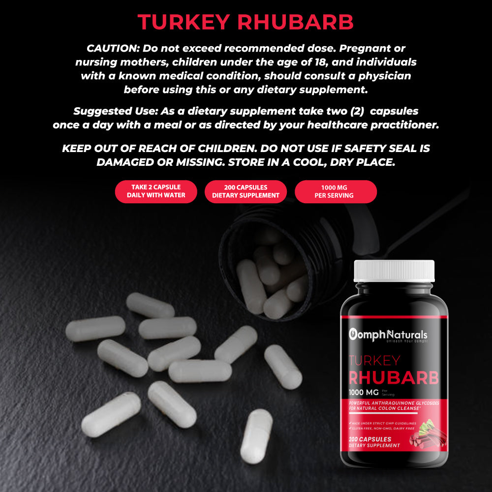 Turkey Rhubarb Root Capsules