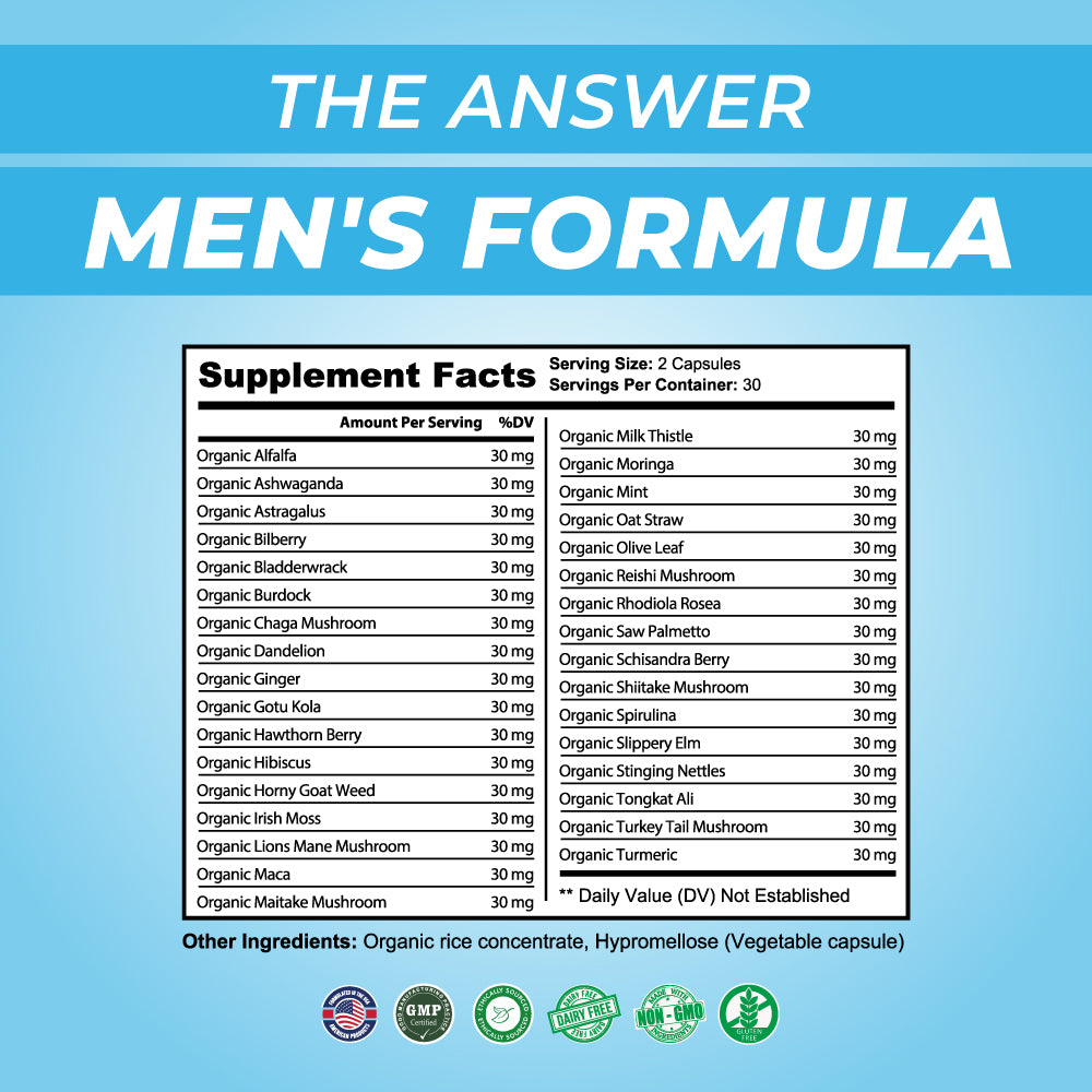 The Answer for Men Ultimate Vitality Formula
