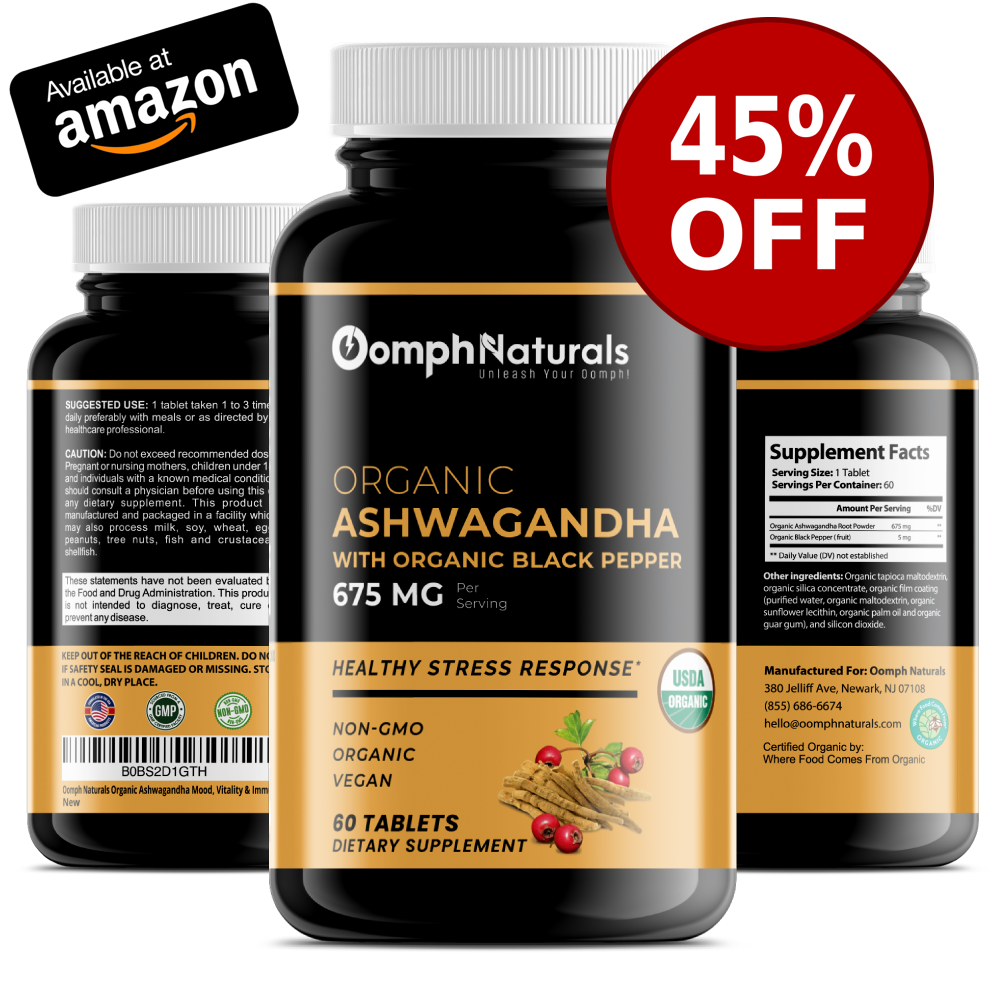 Organic Ashwagandha Capsules – Oomph Naturals