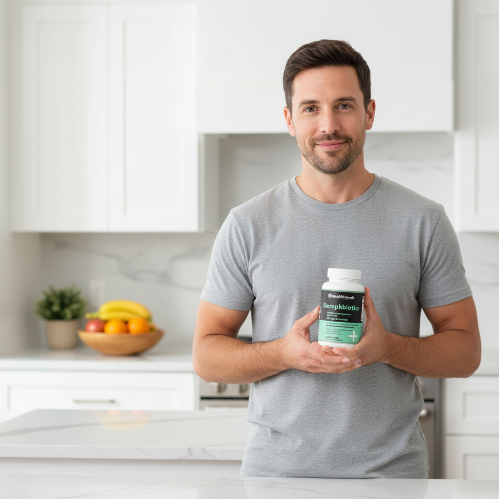 Oomphbiotics – Daily Gut Support with 6 Powerful Organic Ingredients (1375 mg)